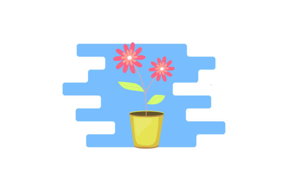 Cute Beauty Flowers Vector Icons for Graphics and Illustrations