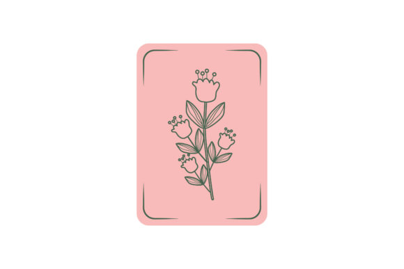 Flowers Cute Card Icons Graphics for Modern Illustrations