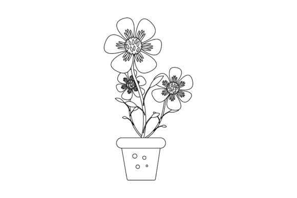 Flowers Decoration Style Outline: A Review for Graphics and Freebies