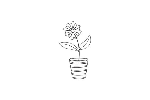 Flowers Icon Cute Line Style: Freebies Graphics Review