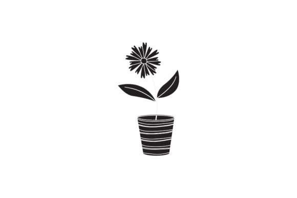 Flowers Icon Cute White Line Style Graphics Freebies Review