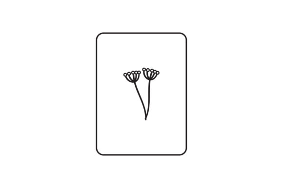 Flowers Illustration Cards Line Style Graphics for Freebies