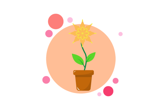 Flowers Petal Colorful Design Graphic for Graphics & Illustrations