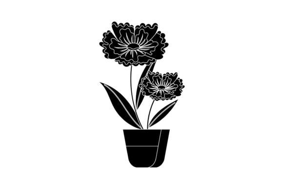 Flowers Pot Outdoor Black Illustration Graphics Review
