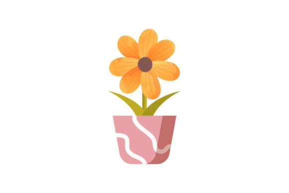 Flowers Pot Vintage Graphics and Illustrations Review