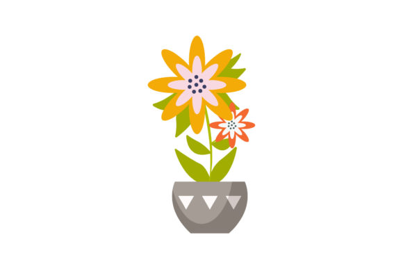 Flowers Pot Yellow: A Designer's Review of Graphics and Illustrations
