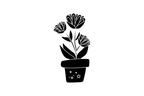 Flowers Summer Design Black Icon: A Designer's Review