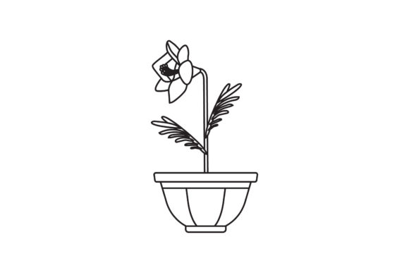 Flowers Vector Cute Line Style Graphics Freebies for Editors