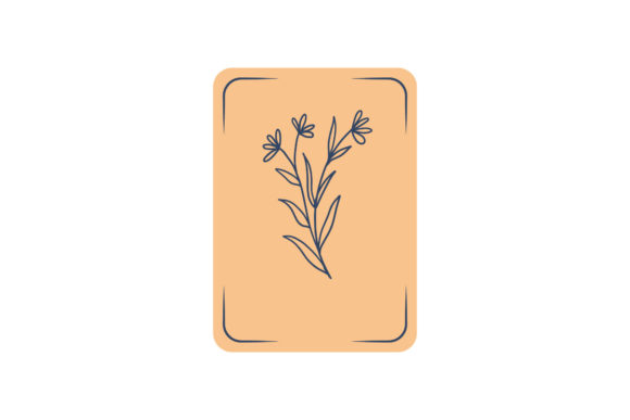 Orange Flowers Icon Graphics for Handmade Illustrations