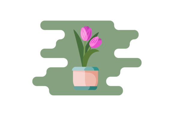 Purple Tulip Flowers Graphics and Illustrations Review