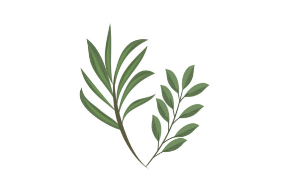 Two Cute Flowers Icon Line Style Graphics Freebies